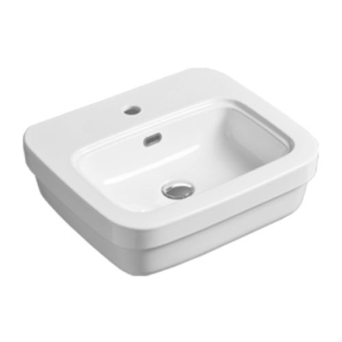 Lavabo sospeso - EVO 15 - SIMAS ACQUA SPACE - in ceramica / rettangolare / 1 foro
