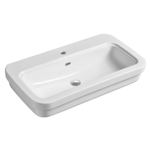 Lavabo autoportante - EVO 12 - SIMAS ACQUA SPACE - in ceramica / con miscelatore / con specchio regolabile