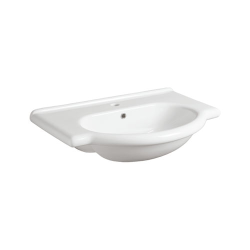 Lavabo sospeso - TOP 63 - SIMAS ACQUA SPACE - in ceramica / con miscelatore / 1 foro