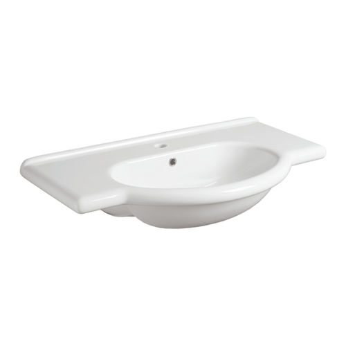 Lavabo sospeso - TOP 62 - SIMAS ACQUA SPACE - in ceramica / con miscelatore / 1 foro