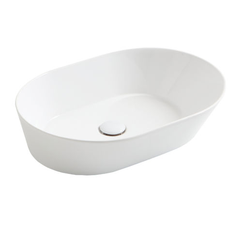 Lavabo da appoggio - WA 02 - SIMAS ACQUA SPACE - in ceramica / ovale / senza foro