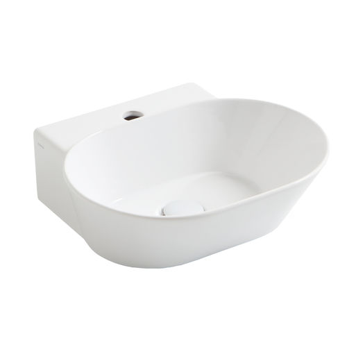Lavabo sospeso - WA 06 - SIMAS ACQUA SPACE - in ceramica / ovale / 1 foro