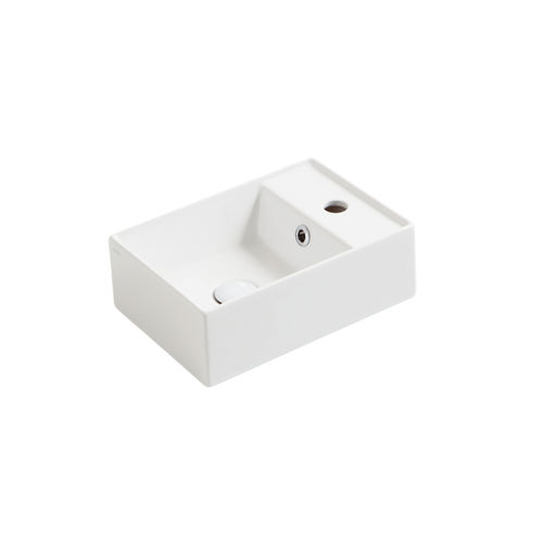 Lavandino sospeso - AG 40 - SIMAS ACQUA SPACE - da appoggio / rettangolare / in ceramica