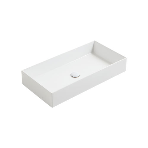 Lavabo da appoggio - AG 80 - SIMAS ACQUA SPACE - in ceramica / rettangolare / senza foro