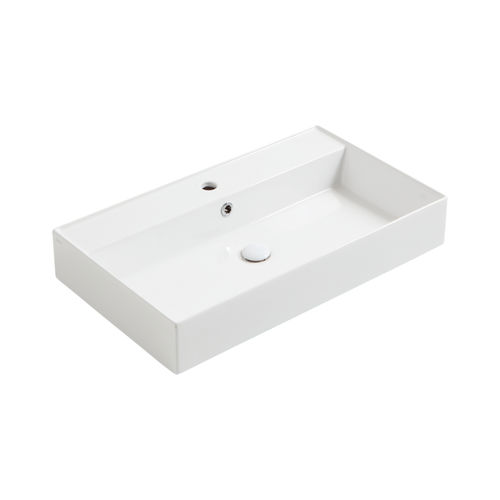 Lavabo sospeso - AG 81 - SIMAS ACQUA SPACE - in ceramica / con miscelatore / rettangolare