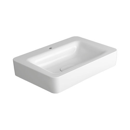 Lavabo sospeso - HE 10 - SIMAS ACQUA SPACE - in ceramica / rettangolare / 1 foro