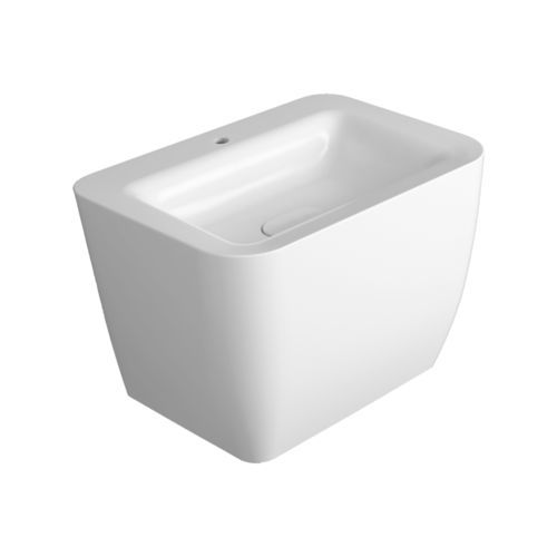 Lavabo sospeso - HE 11 - SIMAS ACQUA SPACE - in ceramica / rettangolare / 1 foro