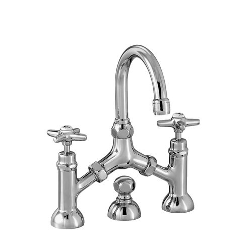 Miscelatore doppio comando per lavabo - 3215-351 - RUBINETTERIE STELLA - da appoggio / in ottone cromato / da bagno