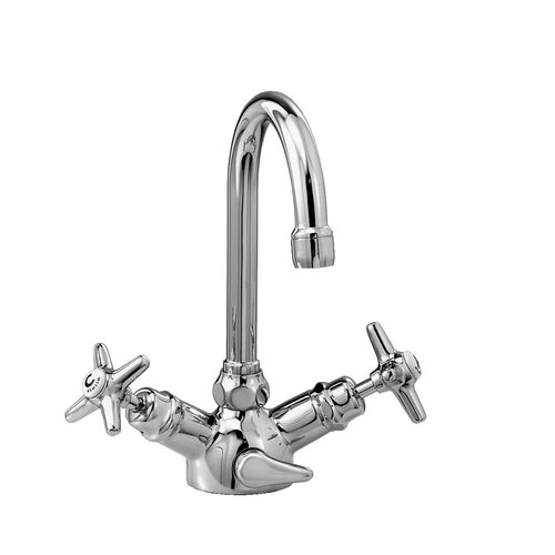Miscelatore doppio comando per lavabo - 3217 - RUBINETTERIE STELLA - da appoggio / in ottone cromato / da bagno
