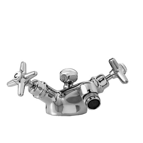 Miscelatore doppio comando per bidet - 3604 - RUBINETTERIE STELLA - da appoggio / in ottone cromato / da bagno