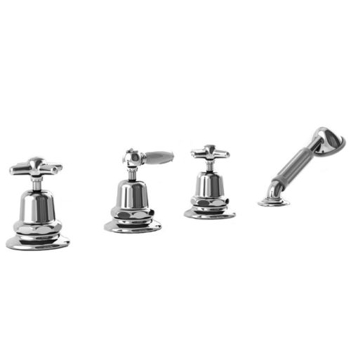 Miscelatore doppio comando da doccia - 3256TR308 - RUBINETTERIE STELLA - per vasca / da appoggio / in ottone cromato