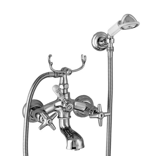 Miscelatore doppio comando per doccia - 3274-305-6 - RUBINETTERIE STELLA - per vasca / da parete / in ottone cromato