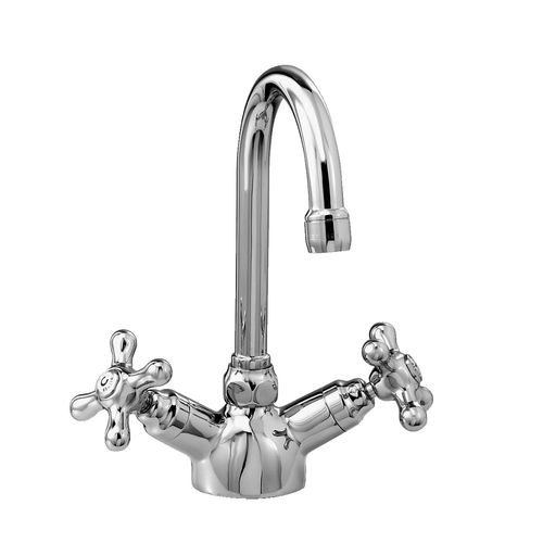 Miscelatore doppio comando per lavabo - 3216 - RUBINETTERIE STELLA - da appoggio / in metallo cromato / in bronzo