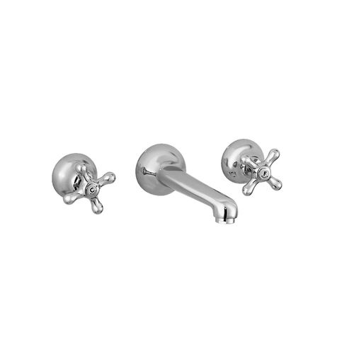 Miscelatore doppio comando per lavabo - 3229 - RUBINETTERIE STELLA - da parete / in metallo cromato / in bronzo