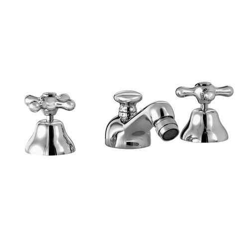 Miscelatore doppio comando per bidet - 3601 - RUBINETTERIE STELLA - da appoggio / in metallo cromato / in bronzo