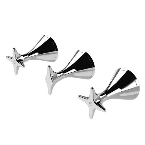 Miscelatore doppio comando per doccia - 3254 - RUBINETTERIE STELLA - per vasca / da incasso / in metallo cromato