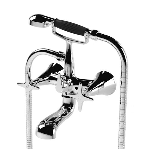 Miscelatore doppio comando per doccia - 3274-306 - RUBINETTERIE STELLA - per vasca / da parete / in metallo cromato