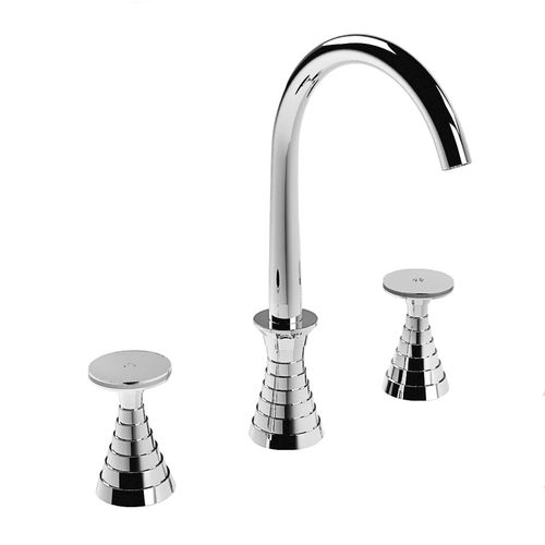 Miscelatore doppio comando per lavabo - 3225 - RUBINETTERIE STELLA - da appoggio / in metallo cromato / in bronzo