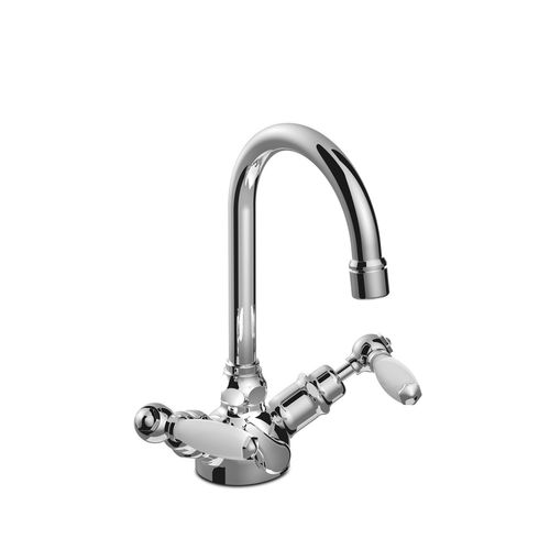 Miscelatore doppio comando per lavabo - 3217 - RUBINETTERIE STELLA - da appoggio / in metallo cromato / da bagno
