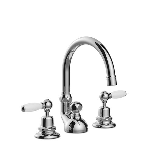 Miscelatore doppio comando per lavabo - 3225 - RUBINETTERIE STELLA - da appoggio / in metallo cromato / da bagno