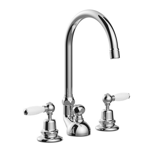Miscelatore doppio comando per lavabo - 3226 - RUBINETTERIE STELLA - da appoggio / in metallo cromato / da bagno
