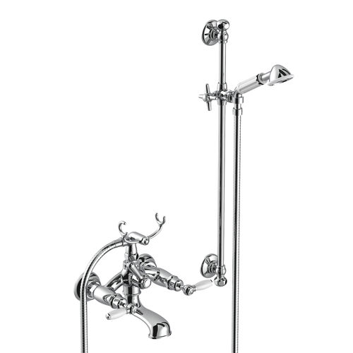 Miscelatore doppio comando per doccia - 3274-302-6 - RUBINETTERIE STELLA - per vasca / da parete / in metallo cromato