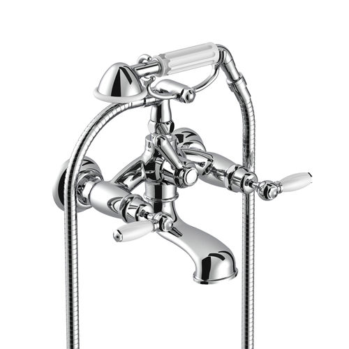 Miscelatore doppio comando per doccia - 3274-306 - RUBINETTERIE STELLA - per vasca / da parete / in metallo cromato