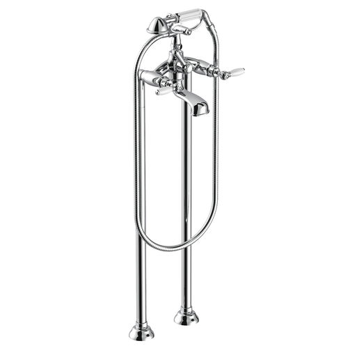 Miscelatore doppio comando per doccia - 3274CL306 - RUBINETTERIE STELLA - per vasca / a pavimento / in metallo cromato