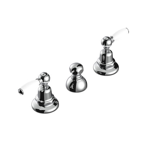 Miscelatore doppio comando per bidet - 3600 - RUBINETTERIE STELLA - da appoggio / in metallo cromato / da bagno
