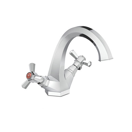Miscelatore doppio comando per lavabo - 3217M - RUBINETTERIE STELLA - da appoggio / in metallo cromato / in bronzo