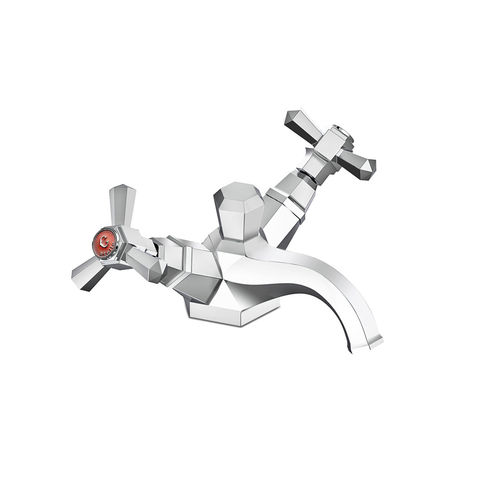 Miscelatore doppio comando per lavabo - 3219 - RUBINETTERIE STELLA - da appoggio / in metallo cromato / in bronzo