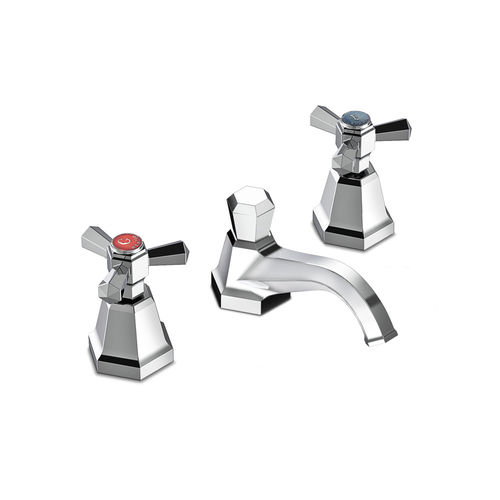 Miscelatore doppio comando per lavabo - 3224 - RUBINETTERIE STELLA - da appoggio / in metallo cromato / in bronzo