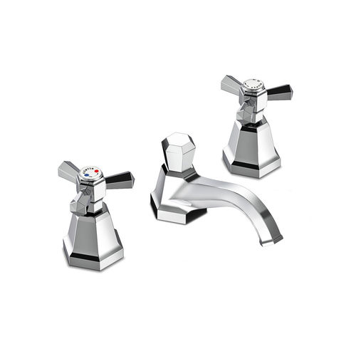 Miscelatore doppio comando per lavabo - 3224TC - RUBINETTERIE STELLA - da appoggio / in metallo cromato / in bronzo