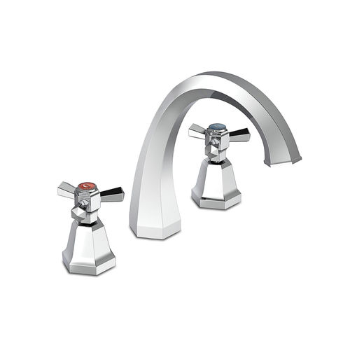 Miscelatore doppio comando per lavabo - ECCELSA 3223 - RUBINETTERIE STELLA - da appoggio / in metallo cromato / in bronzo