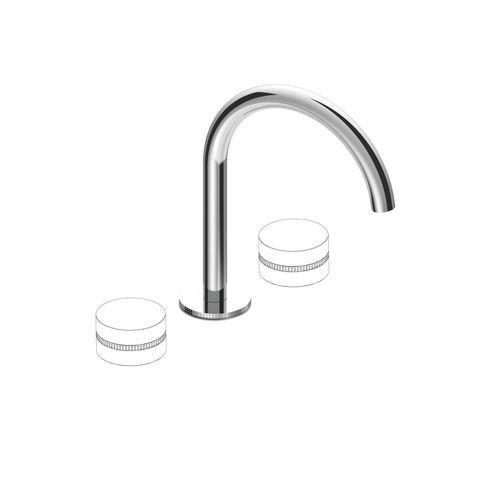 Miscelatore doppio comando per lavabo - 3223 - RUBINETTERIE STELLA - da appoggio / in metallo / da bagno