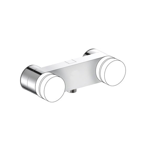 Miscelatore doppio comando per doccia - 3283 - RUBINETTERIE STELLA - da parete / in metallo / da bagno