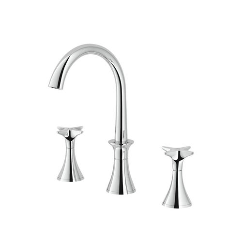 Miscelatore doppio comando per lavabo - 3225 - RUBINETTERIE STELLA - da appoggio / in metallo cromato / in bronzo