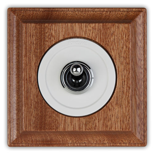 Interruttore a leva - VENEZIA - Font Barcelona - ad incasso / in ottone / in legno