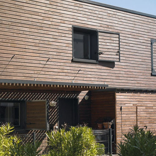 Rivestimento di facciata a doghe - ULTIMA NATIV - FP BOIS - in legno / opaco