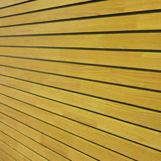 Rivestimento di facciata in fogli - CORETEC WOOD - FP BOIS - in legno / con scanalature