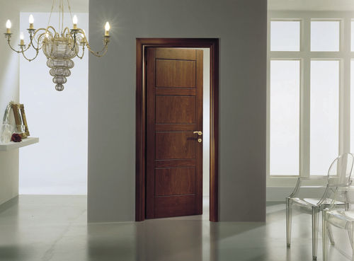 Porta da interno - PANGEA : NONNIA PORTA - GAROFOLI - in legno massiccio / battente / senza vetri