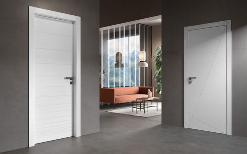 Porta da interno - PATIO : PIMOTO 1LMOT - PIQUADRA 1LQ - GAROFOLI - in legno / battente / senza vetri