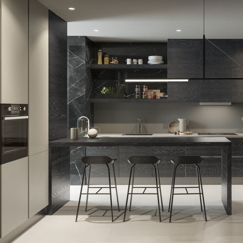 Cucina contemporanea - CUCINA 1 - GAROFOLI - in legno / modulare / su misura