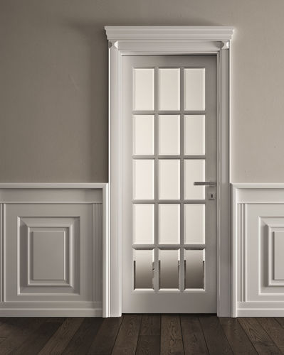 Porta da interno - DOR&Egrave; VMULTIPLU 15V - GAROFOLI - in legno / in vetro / battente