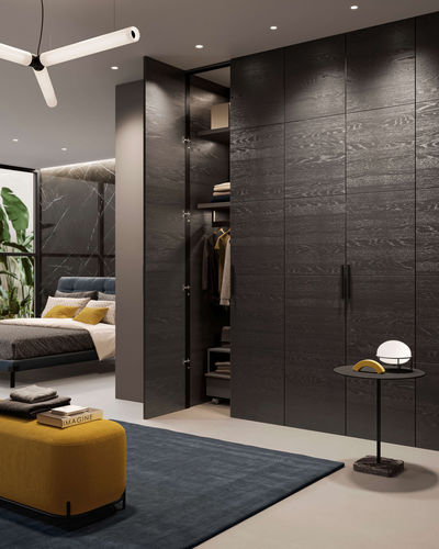 Armadio modulare - MIRIA - GAROFOLI - con fissaggio a muro / contemporaneo / in rovere