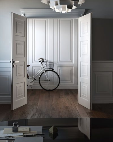 Porta da interno - DOR&Egrave; QUADRU 4B - GAROFOLI - in legno / battente / classica