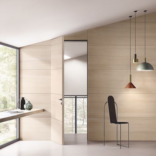 Porta da interno - FILOMURO BOIS ROVERE ICE - GAROFOLI - in rovere / battente / contemporanea