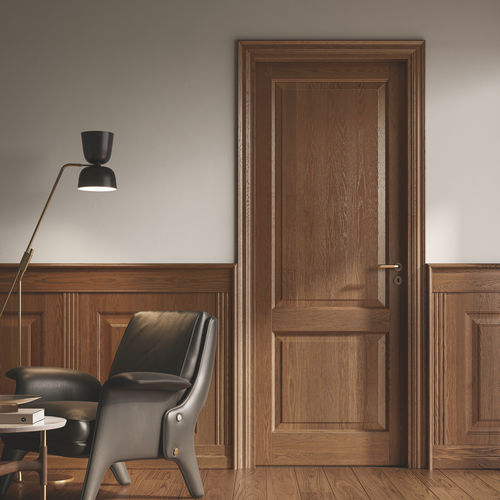 Porta da interno - Classica 2B - GAROFOLI - in legno massiccio / battente / classica