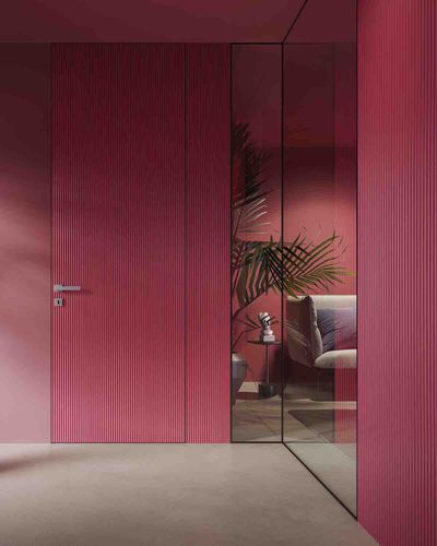 Porta da interno - QUADRO - GAROFOLI - in rovere / battente / contemporanea