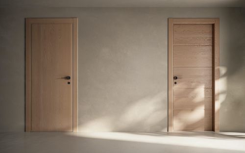 Porta da interno - Niscia1L + Nichia5P - GAROFOLI - in legno / battente / contemporanea